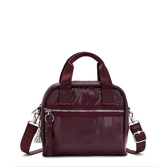 Kipling Hadya Metallic Schoudertassen Bordeaux | België 1800KO